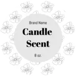 Gray Flowers (circle)