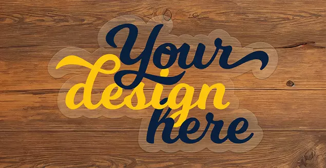 die cut sticker - clear weatherproof