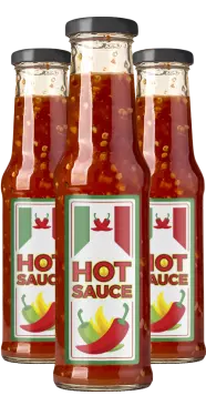 printed hot sauce labels