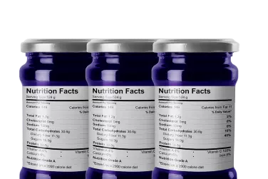 printed nutrition labels