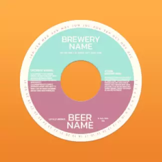 custom printed keg collar