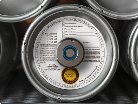 Custom Keg Collars for breweries and branding