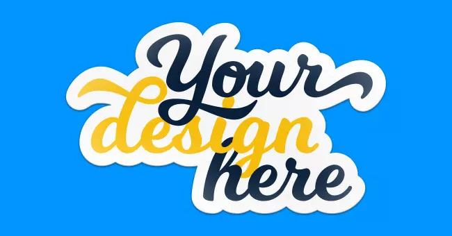 Custom White Waterproof Stickers