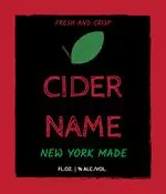 Hard Cider Label