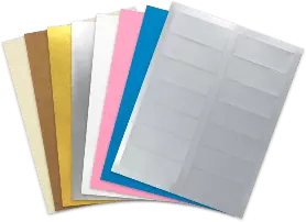 blank label sheet materials